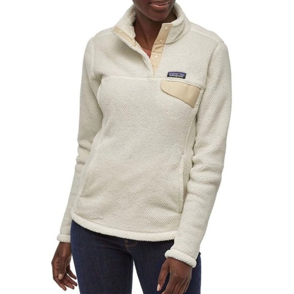 Patagonia Tops - Patagonia Re-Tool Fleece Snap T Jacket Ivory XS